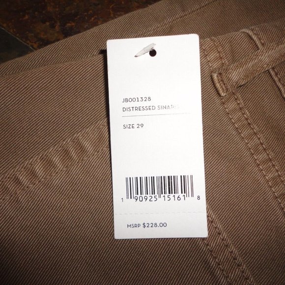 J BRAND Men's "ELI" Premium Stretch Twill Straight Tapered Pants NWT!! Sz 29x31 - Picture 5 of 9